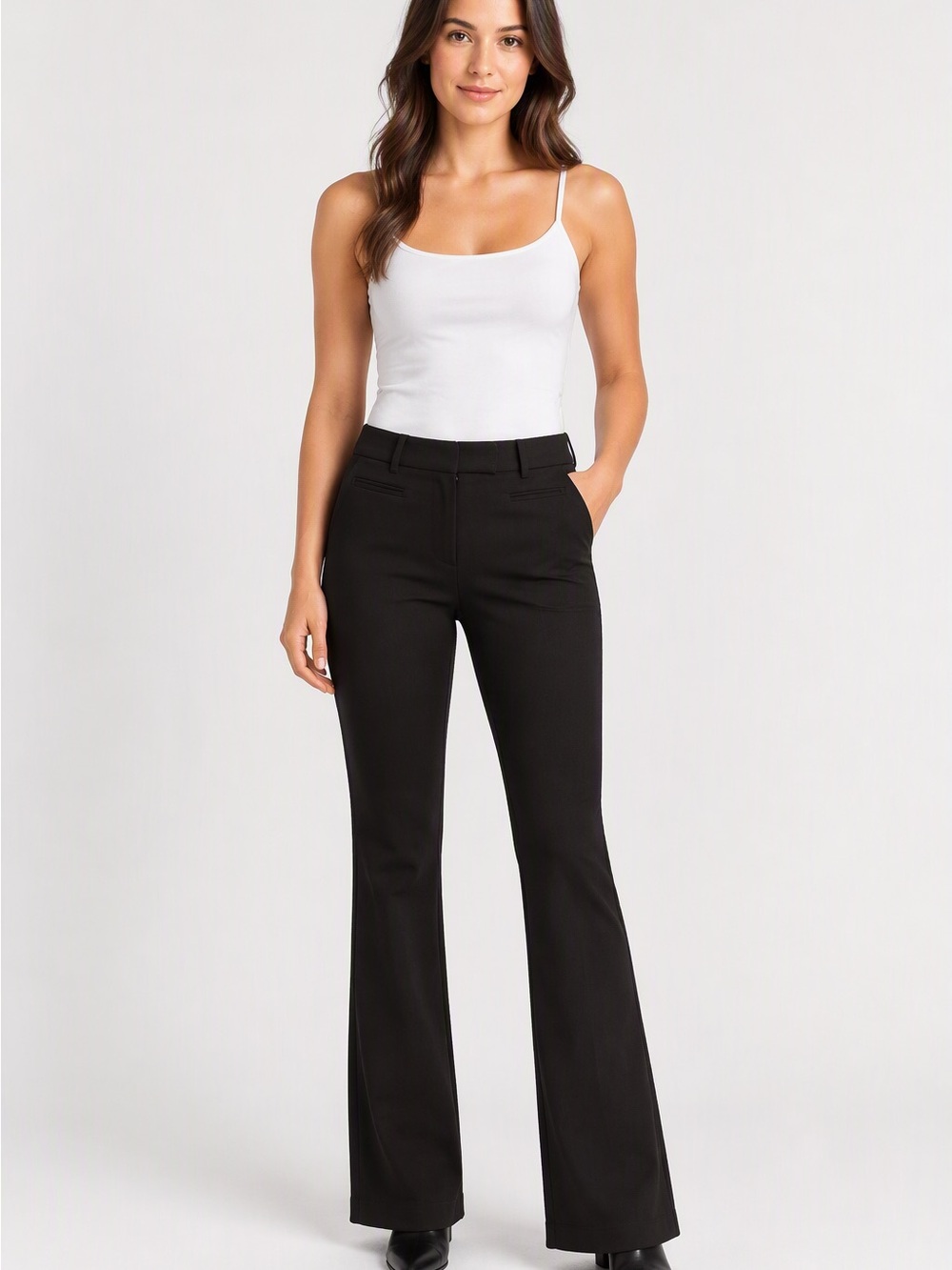 White House Black Market Black Boot-Cut Pants